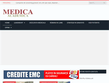 Tablet Screenshot of medicaacademica.ro